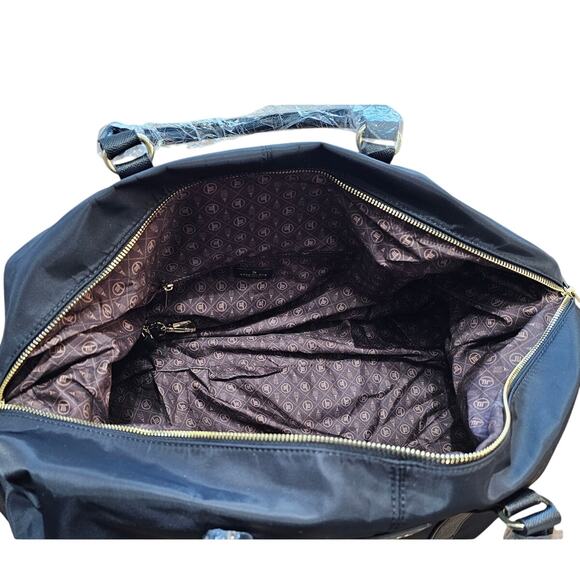 London Fog Oxford Weekender Bag 100th Anniversary Logo Crossbody Strap NEW $149 - Picture 9 of 11